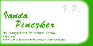 vanda pinczker business card